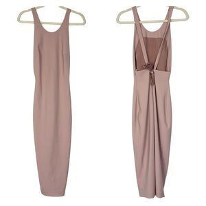 Revolve Elizabeth and James Bodycon Backless Sexy Mauve Pencil Dress Size 2